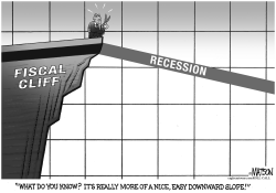 GOING OVER FISCAL CLIFF HAS GRADUAL EFFECT ON ECONOMY by R.J. Matson