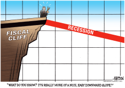 GOING OVER FISCAL CLIFF HAS GRADUAL EFFECT ON ECONOMY- by R.J. Matson