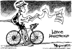 LANCE ARMSTRONG by Milt Priggee