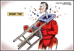 OBAMA/ROMNEY 2 THE EMPTY CHAIR STRIKES BACK by J.D. Crowe