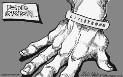 LIVESTRONG by Mike Keefe