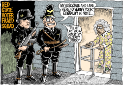 VOTER FRAUD SQUAD  by Monte Wolverton