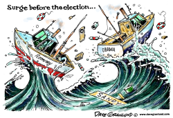 HURRICANE SANDY AND ELECTION by Dave Granlund