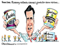 ROMNEY STORM AID by Dave Granlund