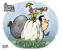 OBAMA AND CHRISTIE  by John Cole