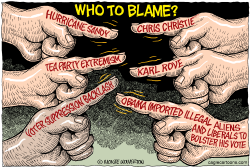 GOP BLAME FINDING  by Monte Wolverton