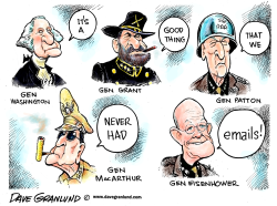 GENERALS AND EMAILS by Dave Granlund