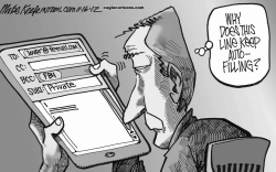 ELECTRONIC PRIVACY by Mike Keefe