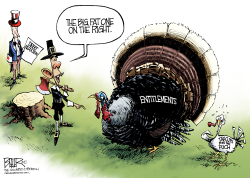 TURKEY AND TAXES  by Nate Beeler