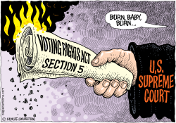 VOTING RIGHTS ACT UNDER FIRE  by Monte Wolverton