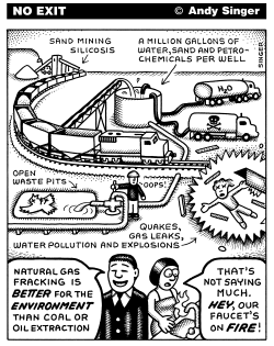 FRACKING PROBLEMS by Andy Singer