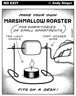 MARSHMALLOW ROASTER by Andy Singer