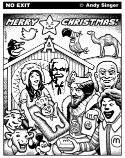 COMMERCIAL CHRISTMAS by Andy Singer