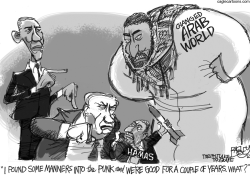 TEACHING GAZA MANNERS by Pat Bagley