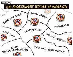 SECESSIONIST STATES by Steve Sack