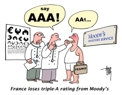 FRANCE AND MOODY'S by Arend Van Dam