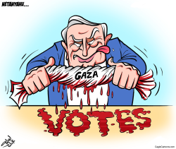 GAZA VOTES by Osama Hajjaj