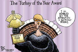 TURKEY OF THE YEAR AWARD by Bruce Plante