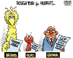 NORQUIST THE MUPPET  by John Cole