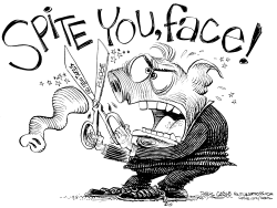 TO SPITE YOUR FACE by Daryl Cagle