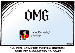 POPE JOINS TWITTER by Ingrid Rice