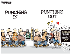 PUNCHING OUT by Steve Sack