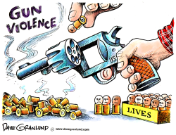 GUNS AND VICTIMS by Dave Granlund