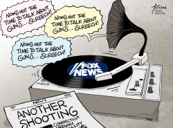 GUN VIOLENCE FOX NEWS by Rob Tornoe