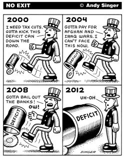 DEFICIT CAN by Andy Singer