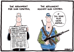 FOR OR AGAINST GUN CONTROL by Ingrid Rice