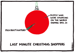 LAST MINUTE CHRISTMAS SHOPPERS by Ingrid Rice