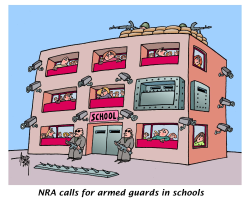 NRA WANTS MORE ARMS by Arend Van Dam