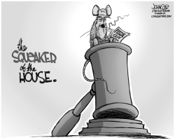 BOEHNER THE SQUEAKER BW by John Cole