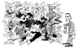 REPUBLICAN INFIGHTING by Daryl Cagle