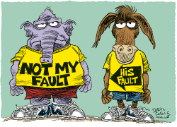 NOT MY FAULT  by Daryl Cagle