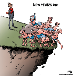 NEW YEAR'S DIP by Hajo de Reijger