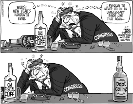 FISCAL CLIFF HANGOVER by Jeff Parker