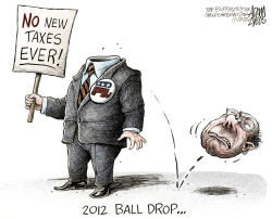 2012 BALL DROP  by Adam Zyglis