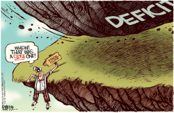 FISCAL CLIFF DEFICIT -  by Rick McKee