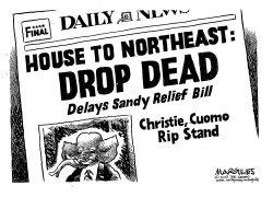 CONGRESS DELAYS SANDY RELIEF by Jimmy Margulies