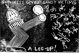 CONGRESS AND SANDY VICTIMS by Randall Enos