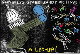 CONGRESS AND SANDY VICTIMS -  by Randall Enos