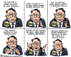 ARMED GUARDS AND THE NRA by Kevin Siers