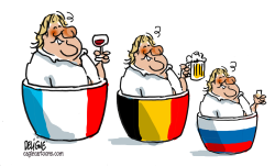 DEPARDIEU LEFT FRANCE FOR RUSSIA by Frederick Deligne