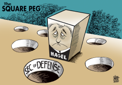 SQUARE PEG HAGEL,  by Randy Bish