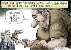 TRILLION DOLLAR COIN by Joe Heller