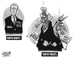 HAGEL AND HIS CRITICS BW by John Cole