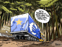 EURO NOT OUT OF WOODS  by Paresh Nath