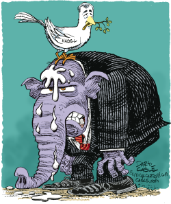CHUCK HAGEL AND REPUBLICANS  by Daryl Cagle