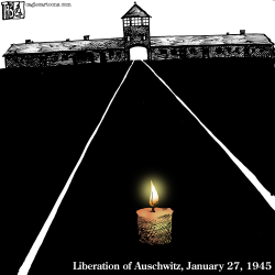LIBERATION OF AUSCHWITZ  by Tab
